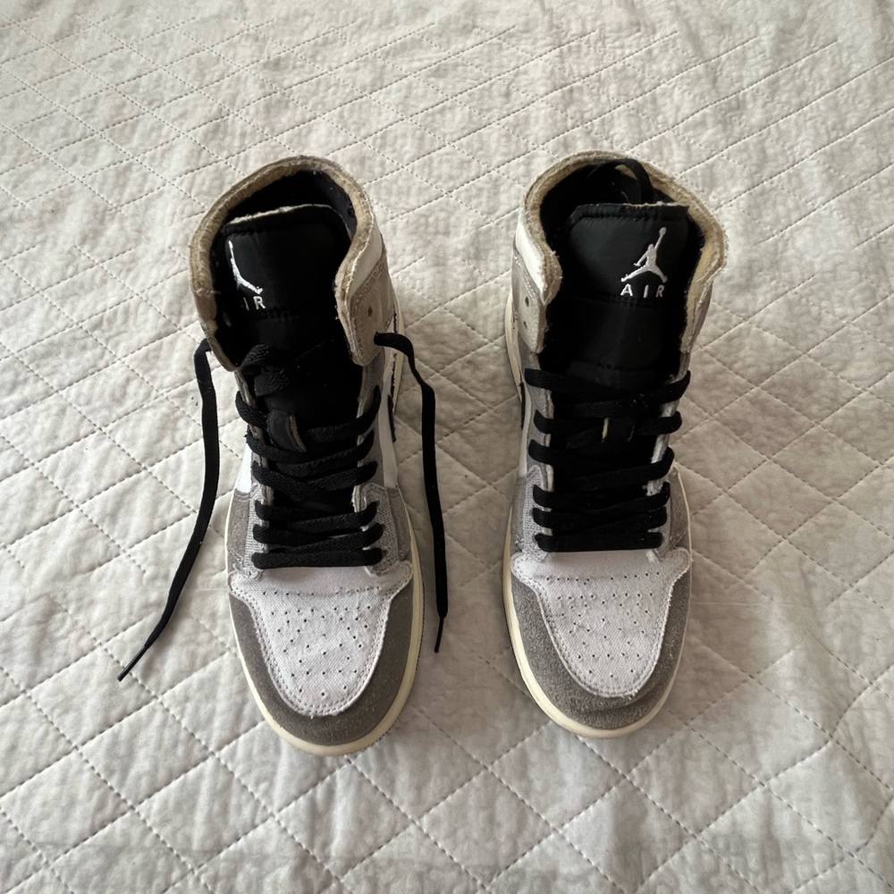 Jordan High-Top Sneakers - Black, White, Gray